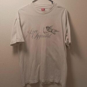 Love Approved Short Sleeve Tee - Cream